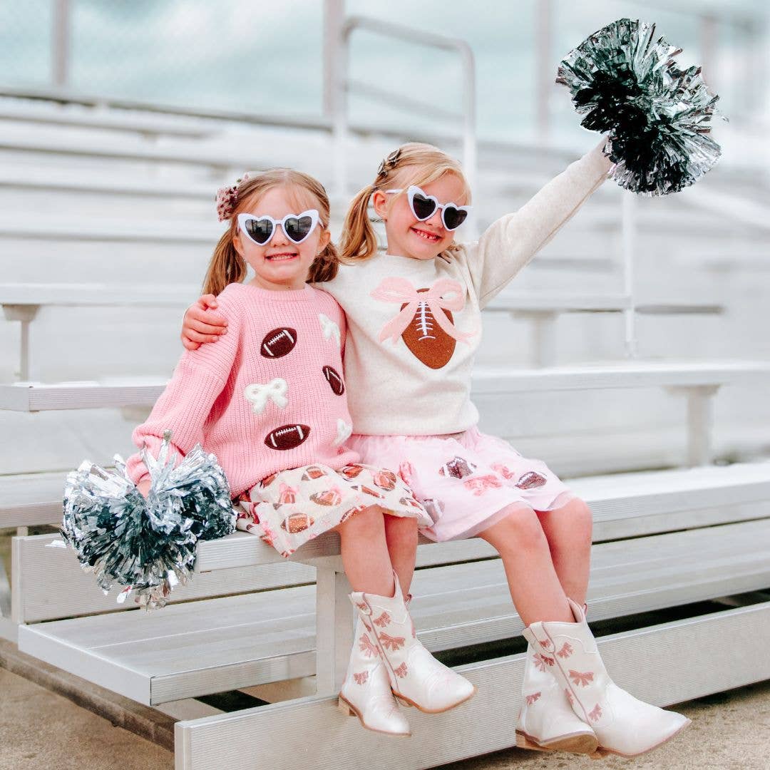 Coquette Football Sequin Tutu - Kids Clothing