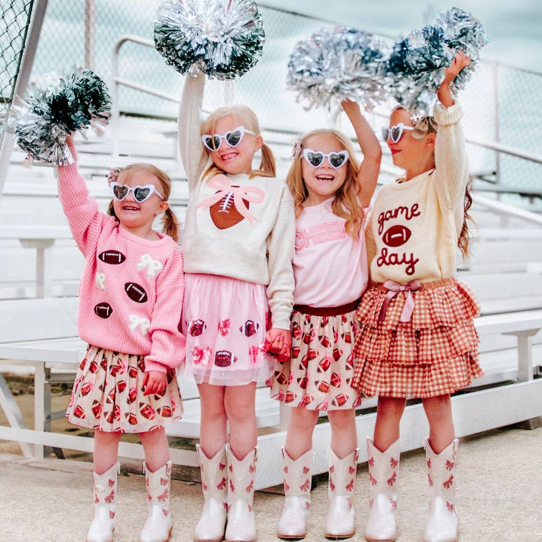 Football Bow Clip - Hair Bows - Game Day