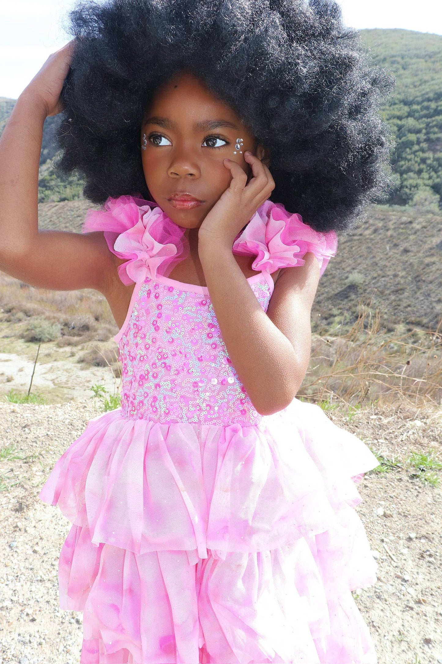 Ombre Pink Sparkle Tulle Dress | Birthday Dress