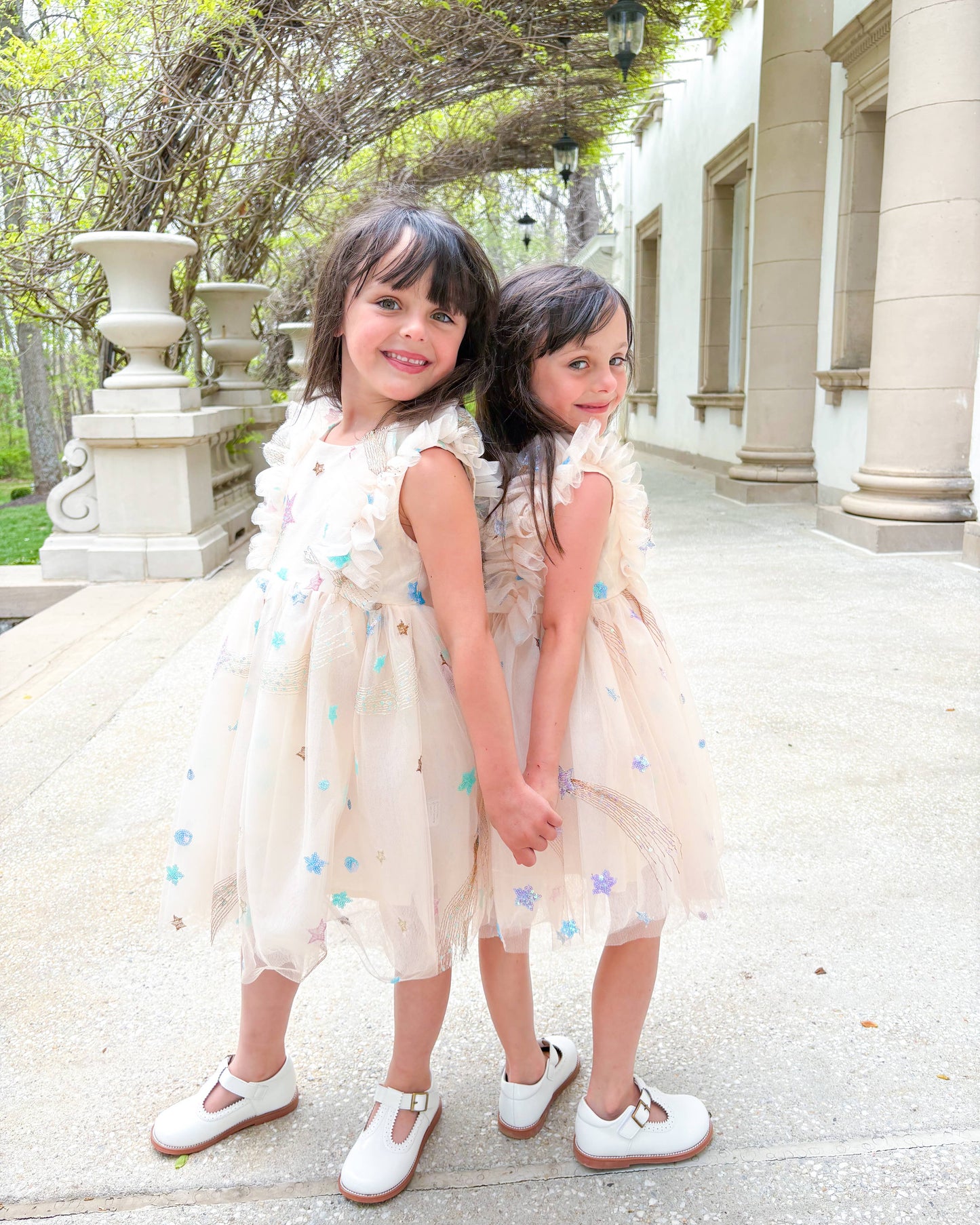 Cream Tulle Star Dress | Birthday Dress