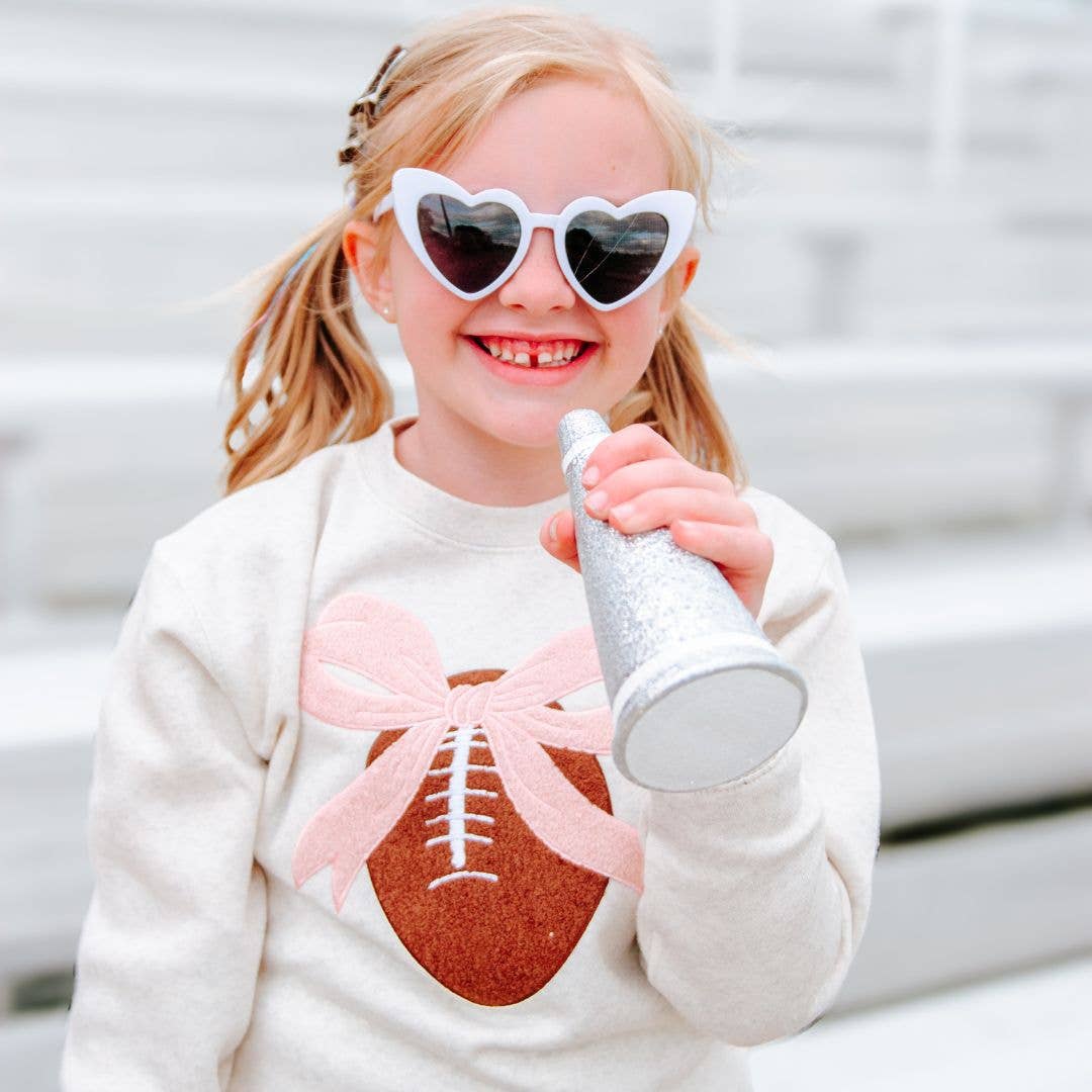 Coquette Football Patch Sweatshirt - Girls Clothes