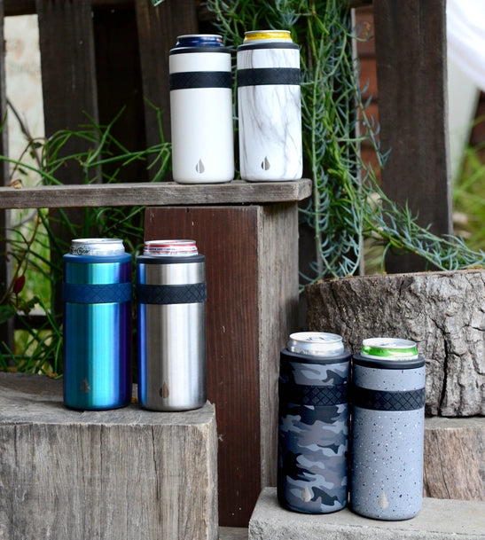 Elemental Slim Can Cooler-12oz Stainless Steel