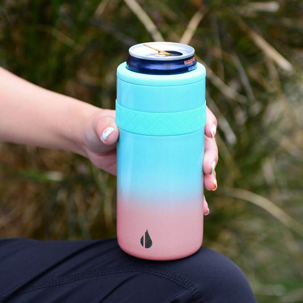 Elemental Slim Can Cooler-12oz Stainless Steel
