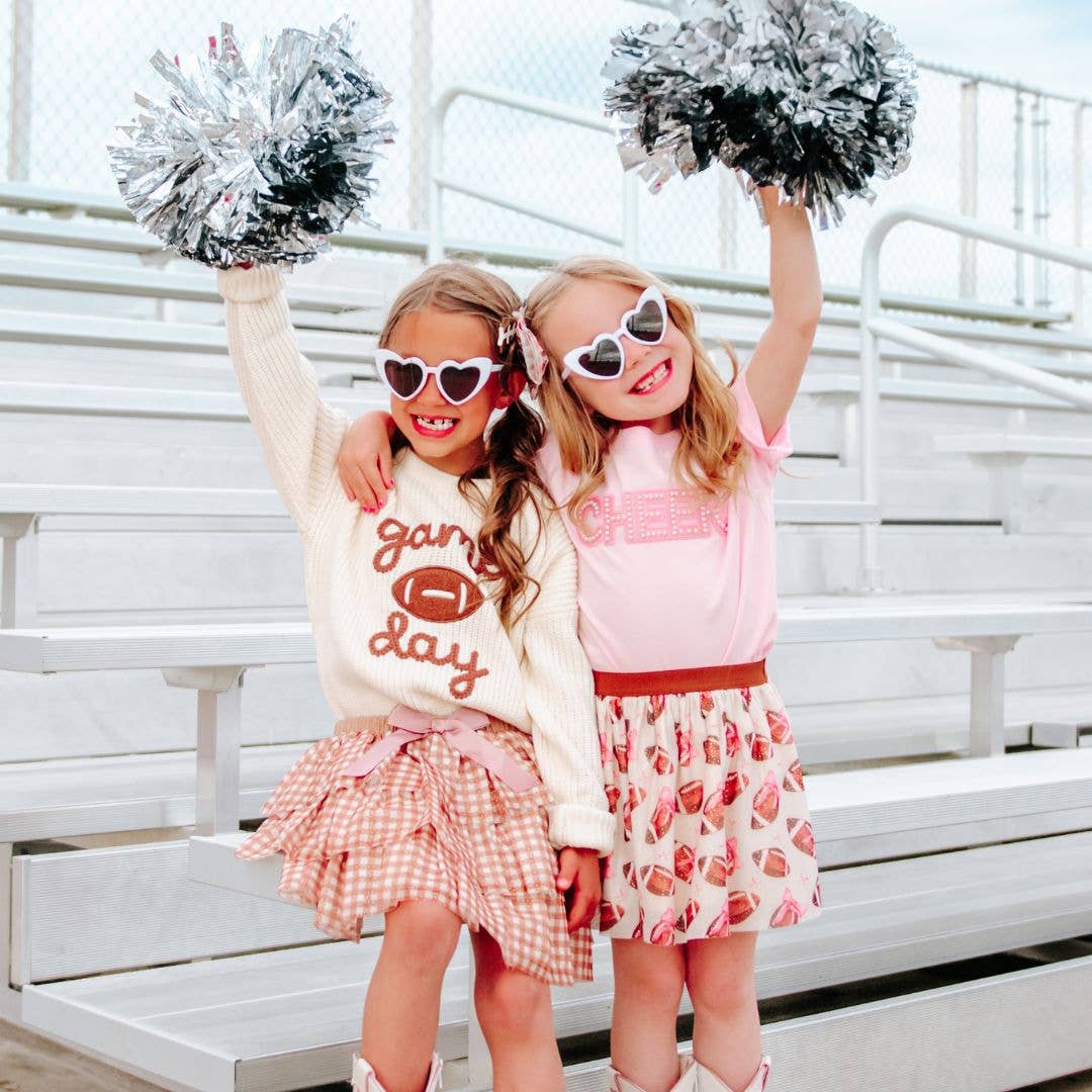 Football Bow Clip - Hair Bows - Game Day