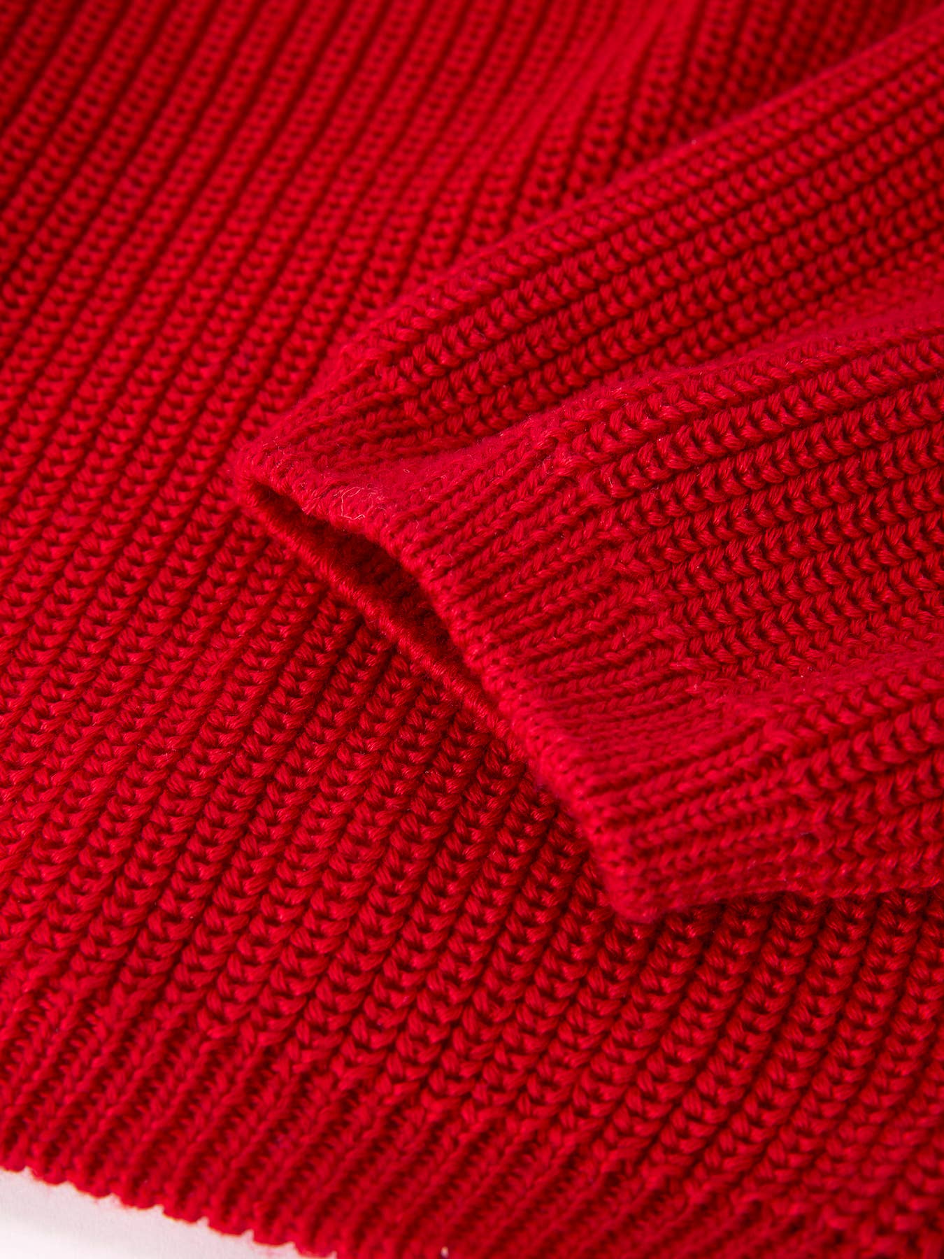 Winter Christmas Red "merry" Pullover Sweater