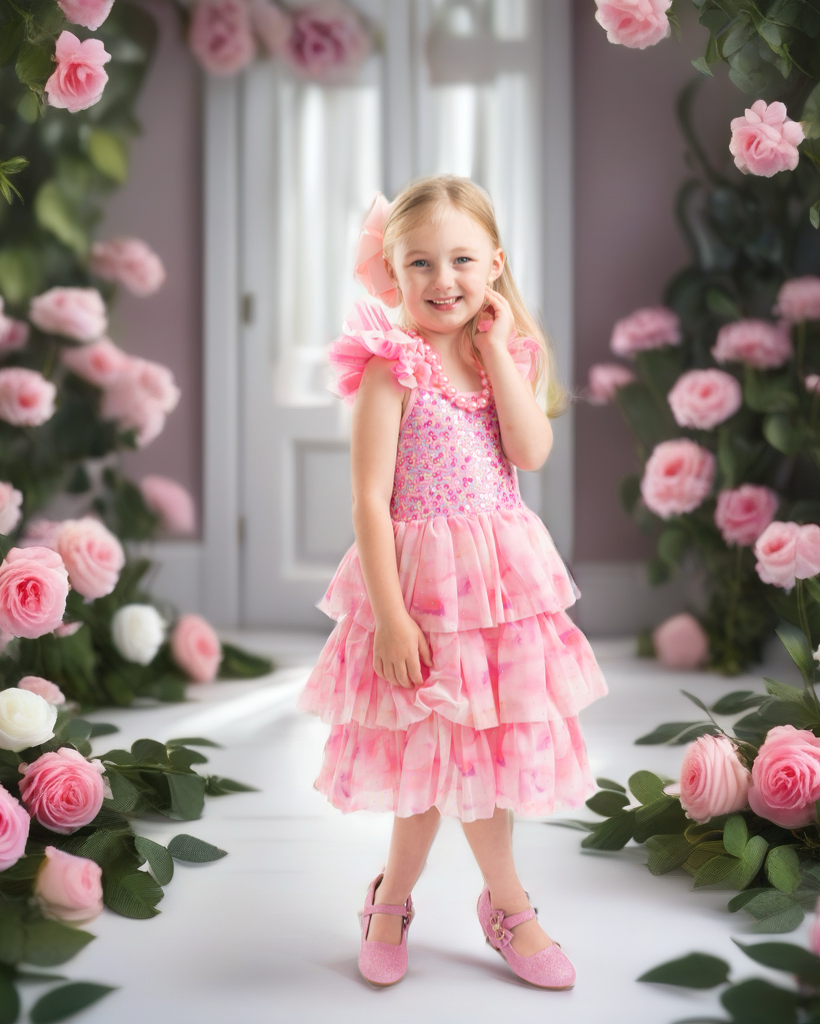 **RESTOCKED** Ombre Pink Sparkle Tulle Dress | Birthday Dress
