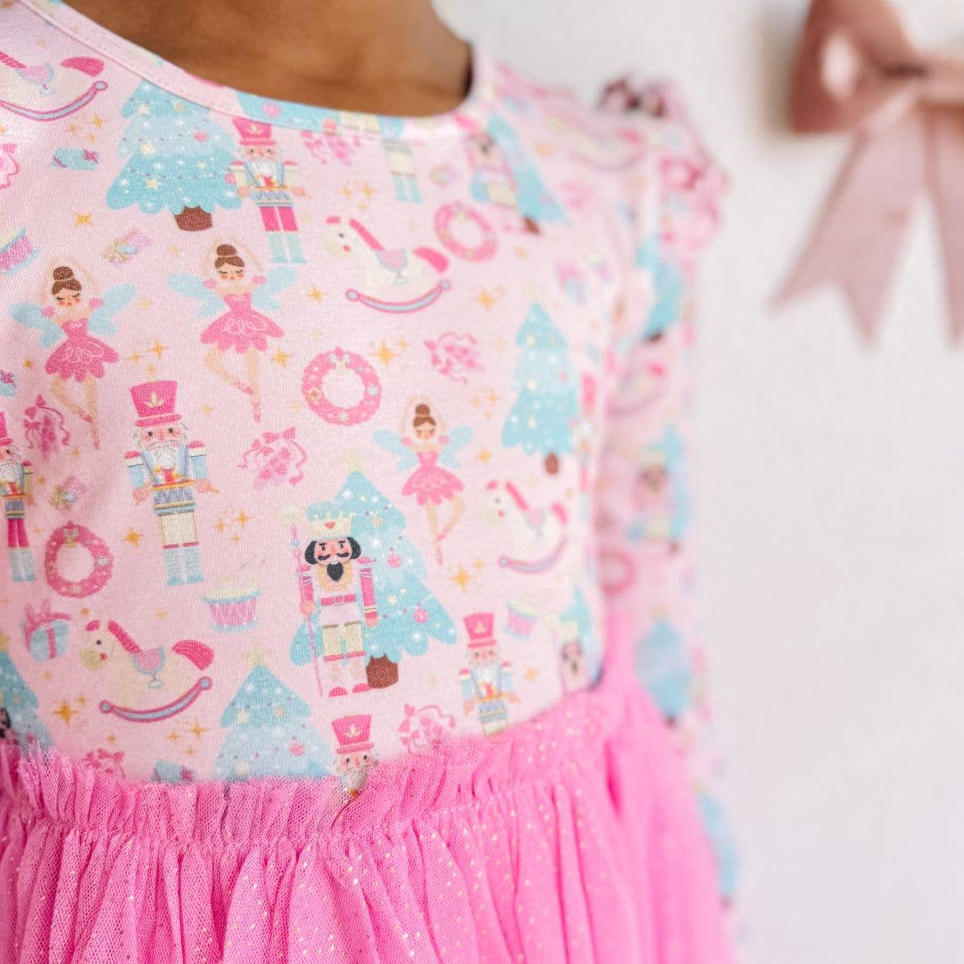 Nutcracker Christmas Long Sleeve Tutu Dress - Kids Christmas