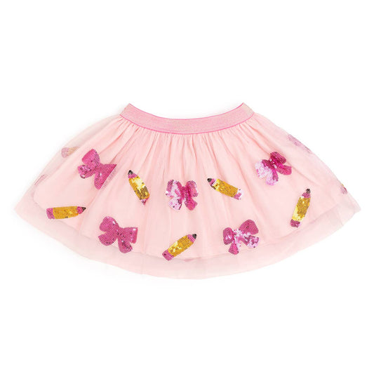 Back to School Cutie Sequin Tutu - Kids Clothing
