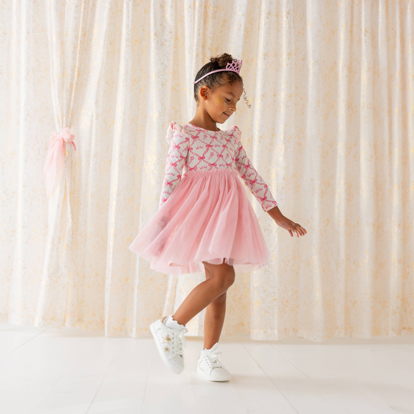 Princess Coquette Long Sleeve Tutu Dress - Girls Clothes