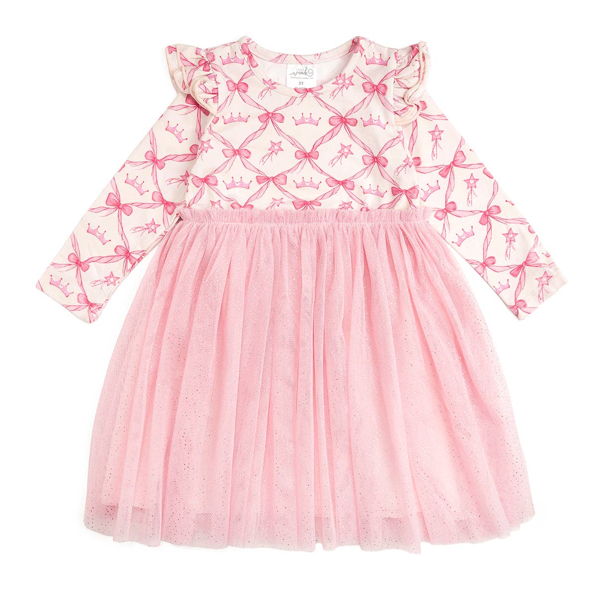Princess Coquette Long Sleeve Tutu Dress - Girls Clothes