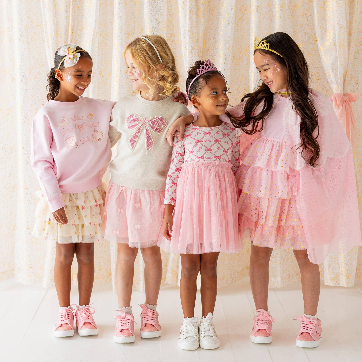 Pearl Bow Patch Sweatshirt - Kids Boutique Clothing