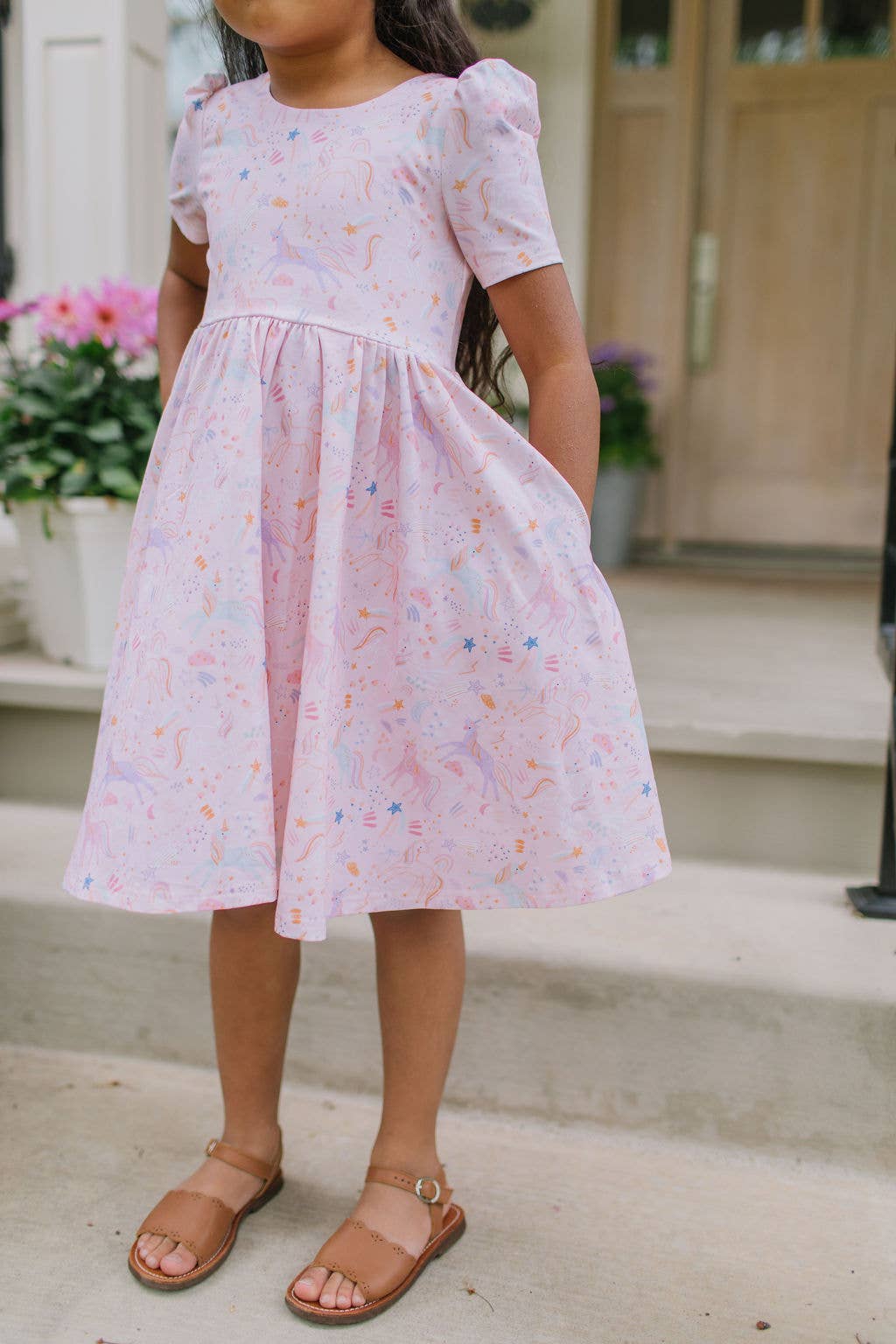 Puff Dress in Dreamy Unicorn