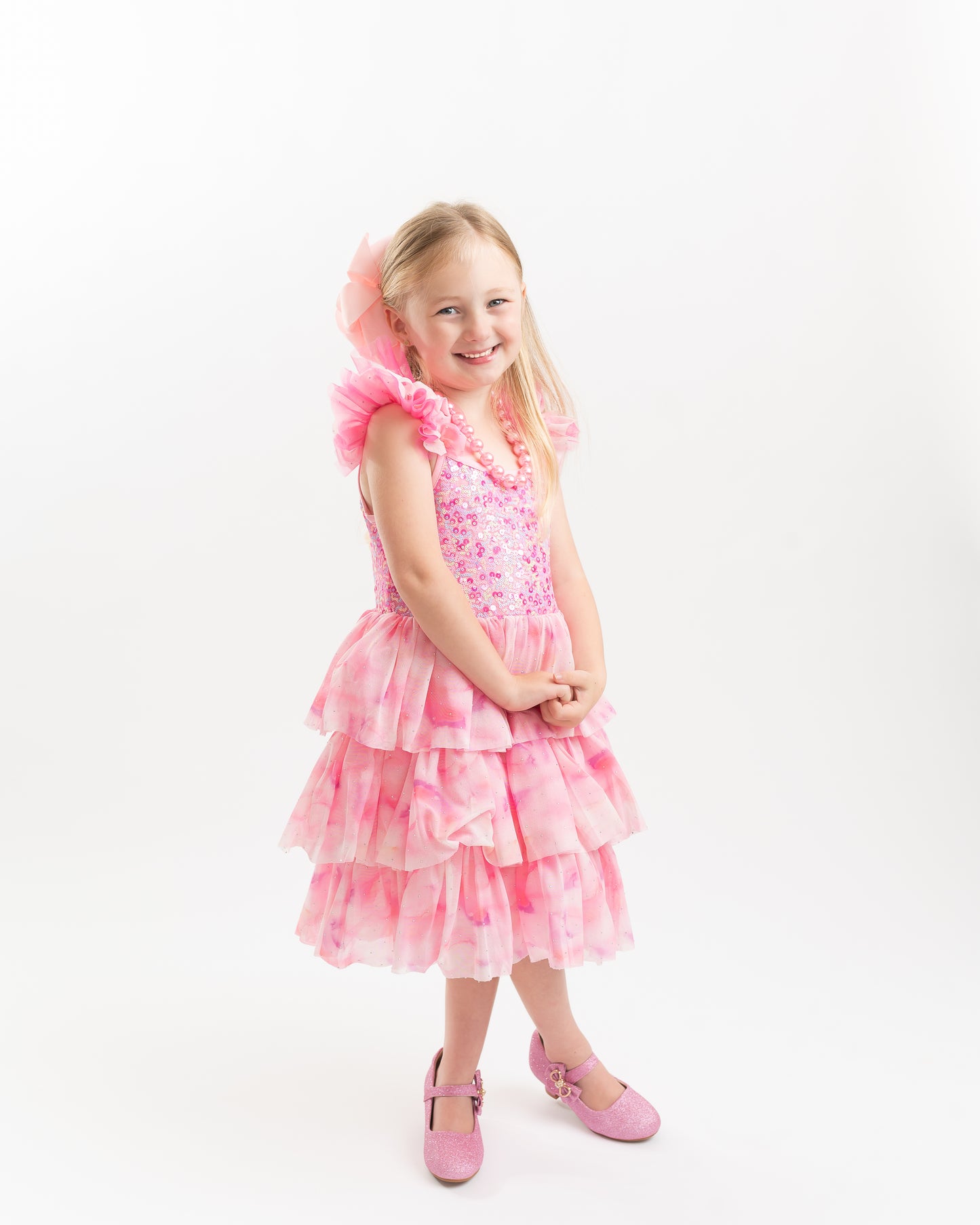 **RESTOCKED** Ombre Pink Sparkle Tulle Dress | Birthday Dress