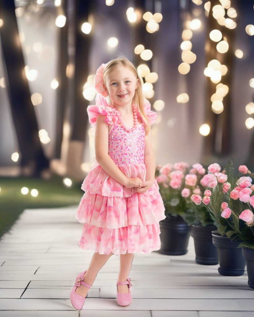 **RESTOCKED** Ombre Pink Sparkle Tulle Dress | Birthday Dress