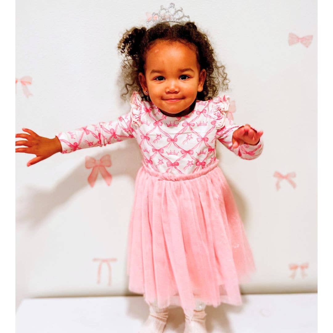 Princess Coquette Long Sleeve Tutu Dress - Girls Clothes