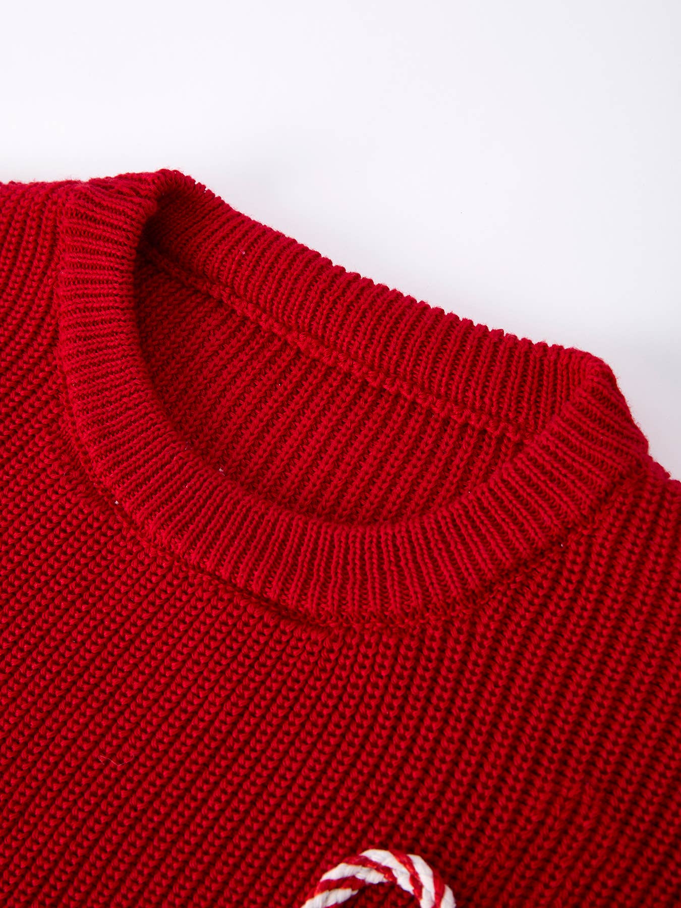 Winter Christmas Red "merry" Pullover Sweater
