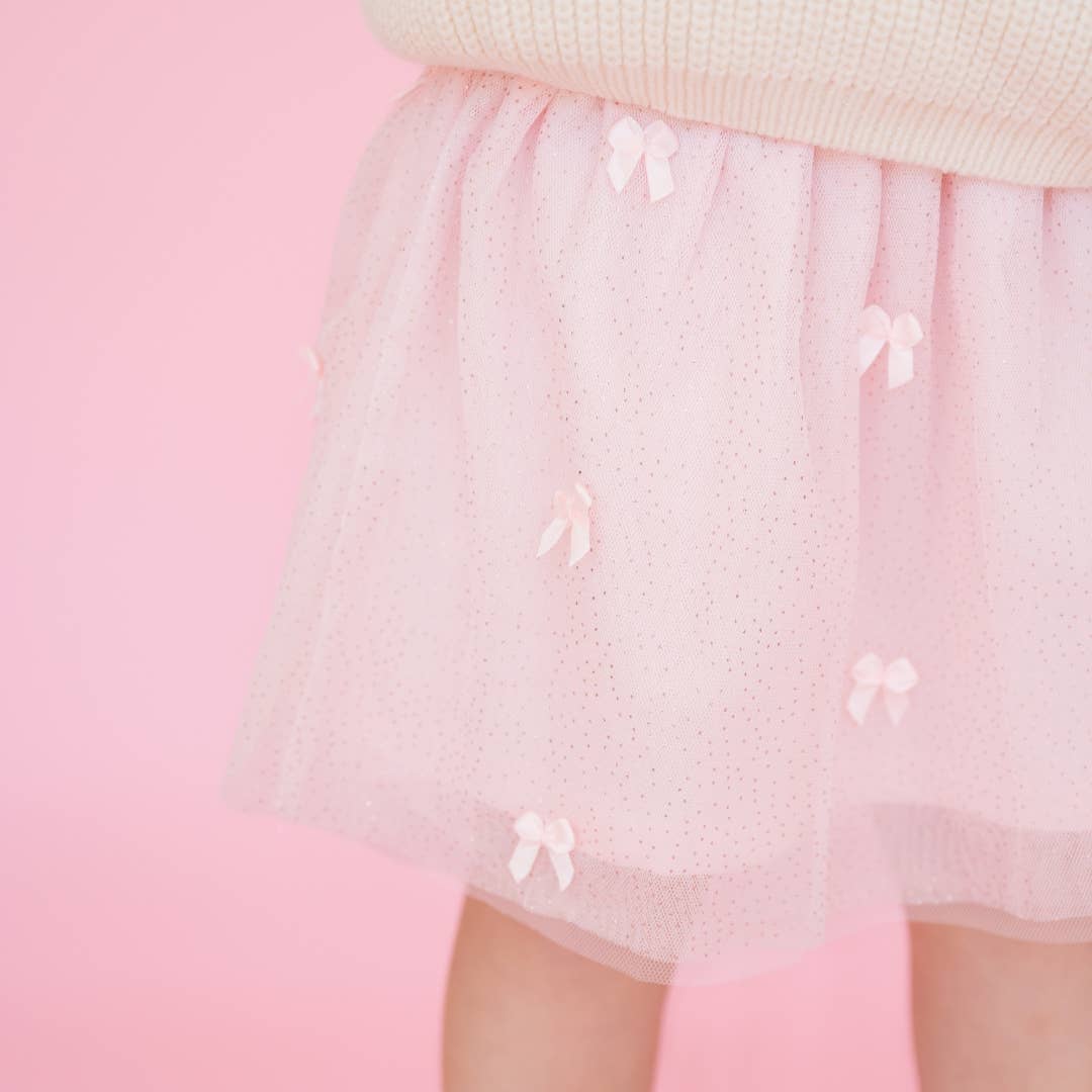 Blush Bows Tutu - Dress Up Skirt - Kids Clothing