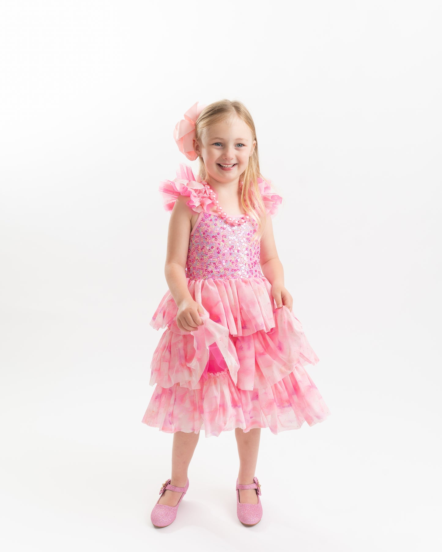 **RESTOCKED** Ombre Pink Sparkle Tulle Dress | Birthday Dress