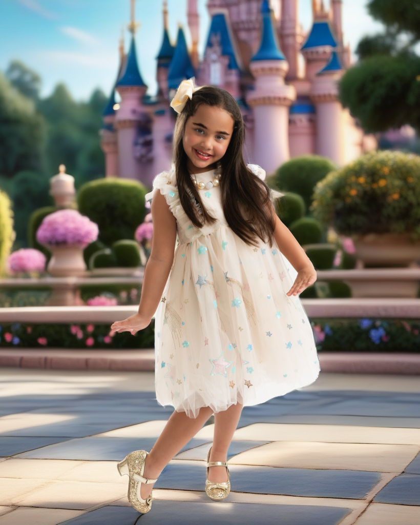 *RESTOCKED*Cream Tulle Star Dress | Birthday Dress