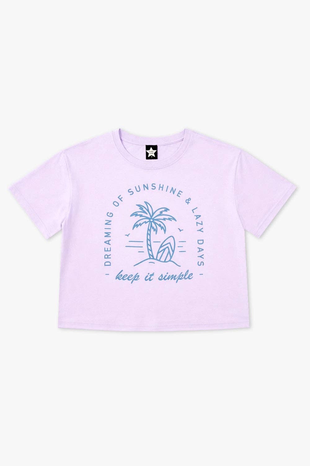Washed Cotton Drop Shoulder Tee.