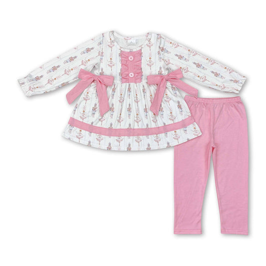 Ballet tunic pink leggings Christmas outfit