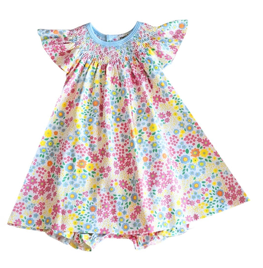 Girls Alisson Hand Smocked Bishop Pima Cotton-Marco & Lizzy Brand