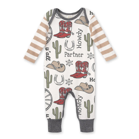 Boy's Howdy Partner Bamboo Romper