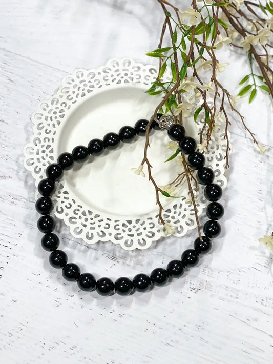 Necklace Black Bead Necklace