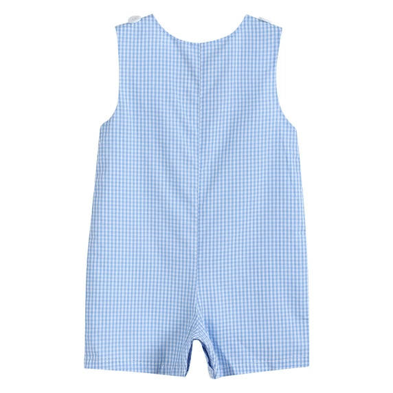 Boys Blue Gingham Golf Hole Shortall