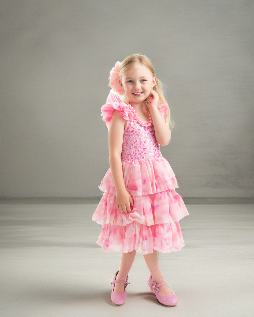 **RESTOCKED** Ombre Pink Sparkle Tulle Dress | Birthday Dress