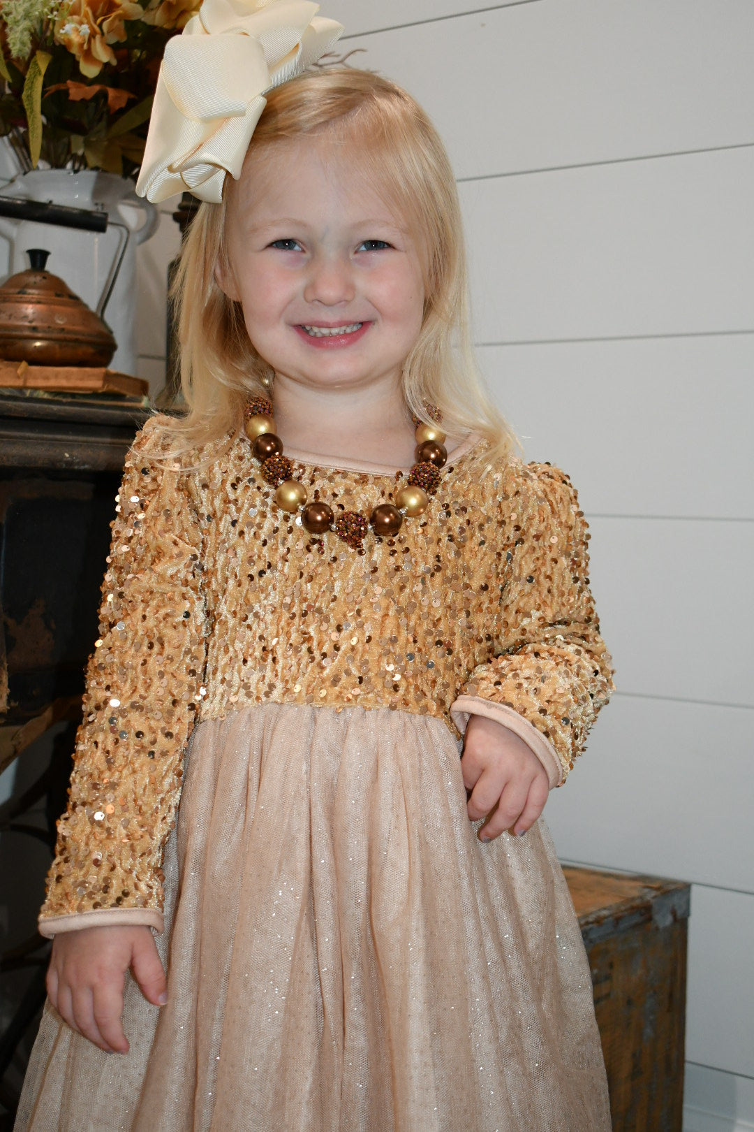 Dress Gold Sequin Party Dress