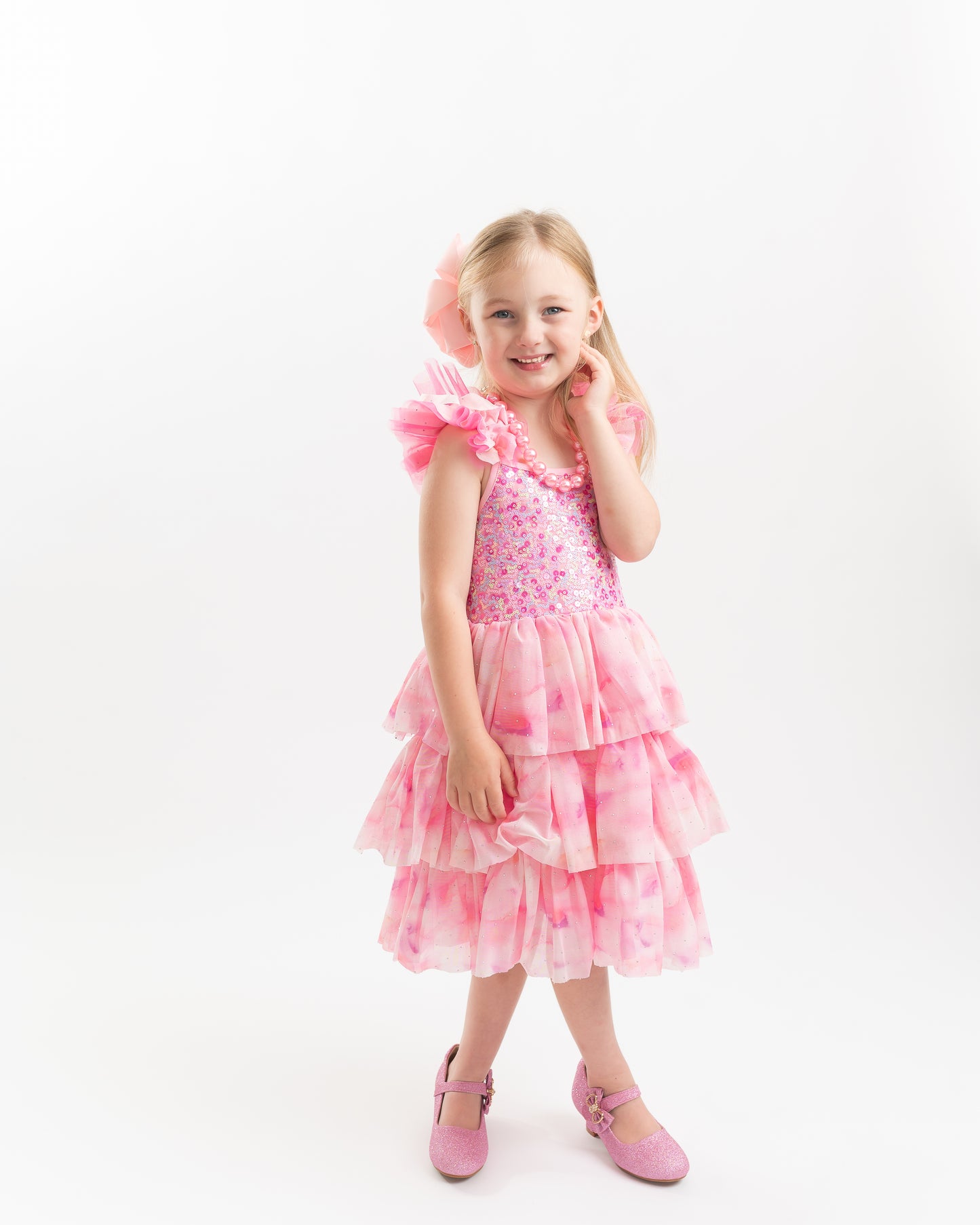**RESTOCKED** Ombre Pink Sparkle Tulle Dress | Birthday Dress