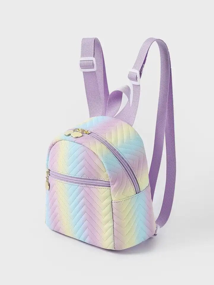 Girls Ombré Chevron Mini Backpack