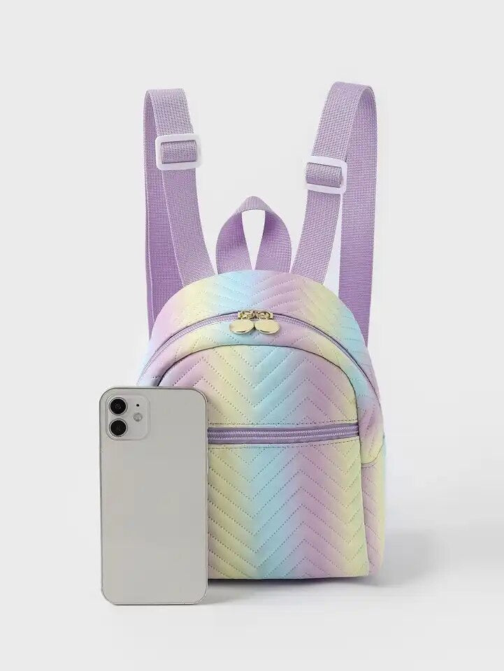 Girls Ombré Chevron Mini Backpack