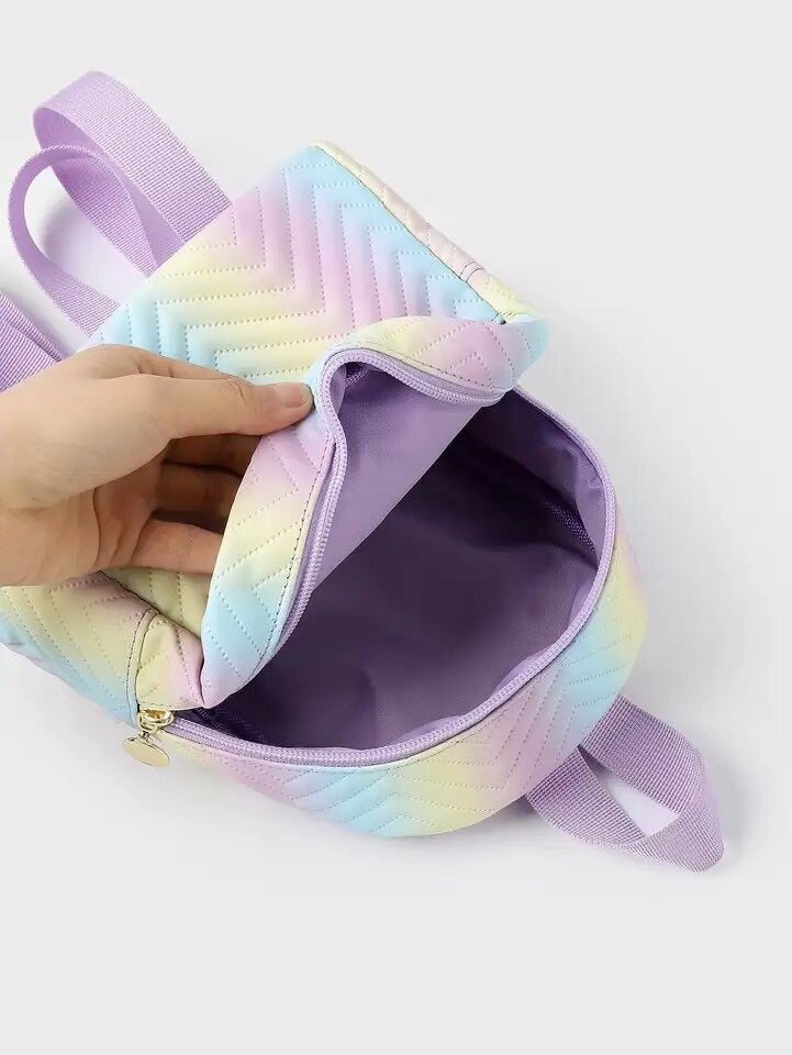 Girls Ombré Chevron Mini Backpack