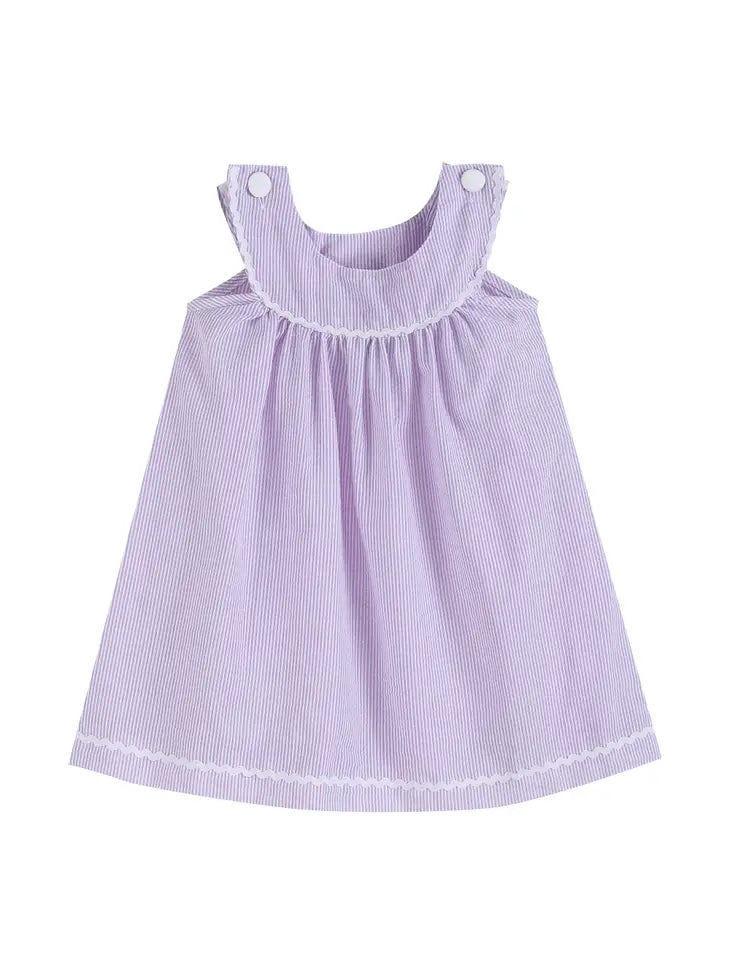 Girls Light Purple Yoke Dress