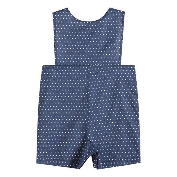 Boys Navy Blue Flag Shortalls