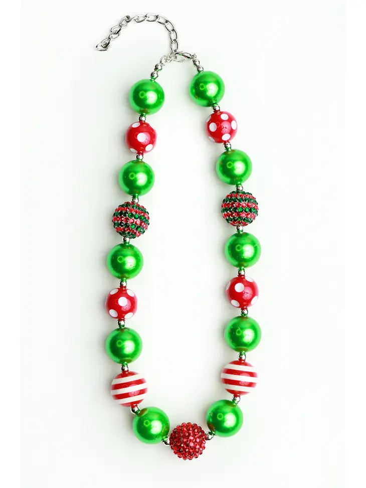 Necklace Holiday Chunky Bead Necklace & Bracelet Set