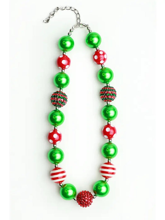 Necklace Holiday Chunky Bead Necklace & Bracelet Set