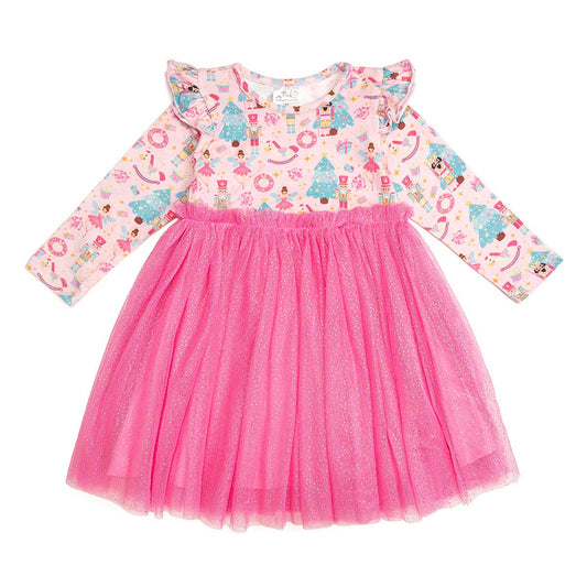 Nutcracker Christmas Long Sleeve Tutu Dress - Kids Christmas