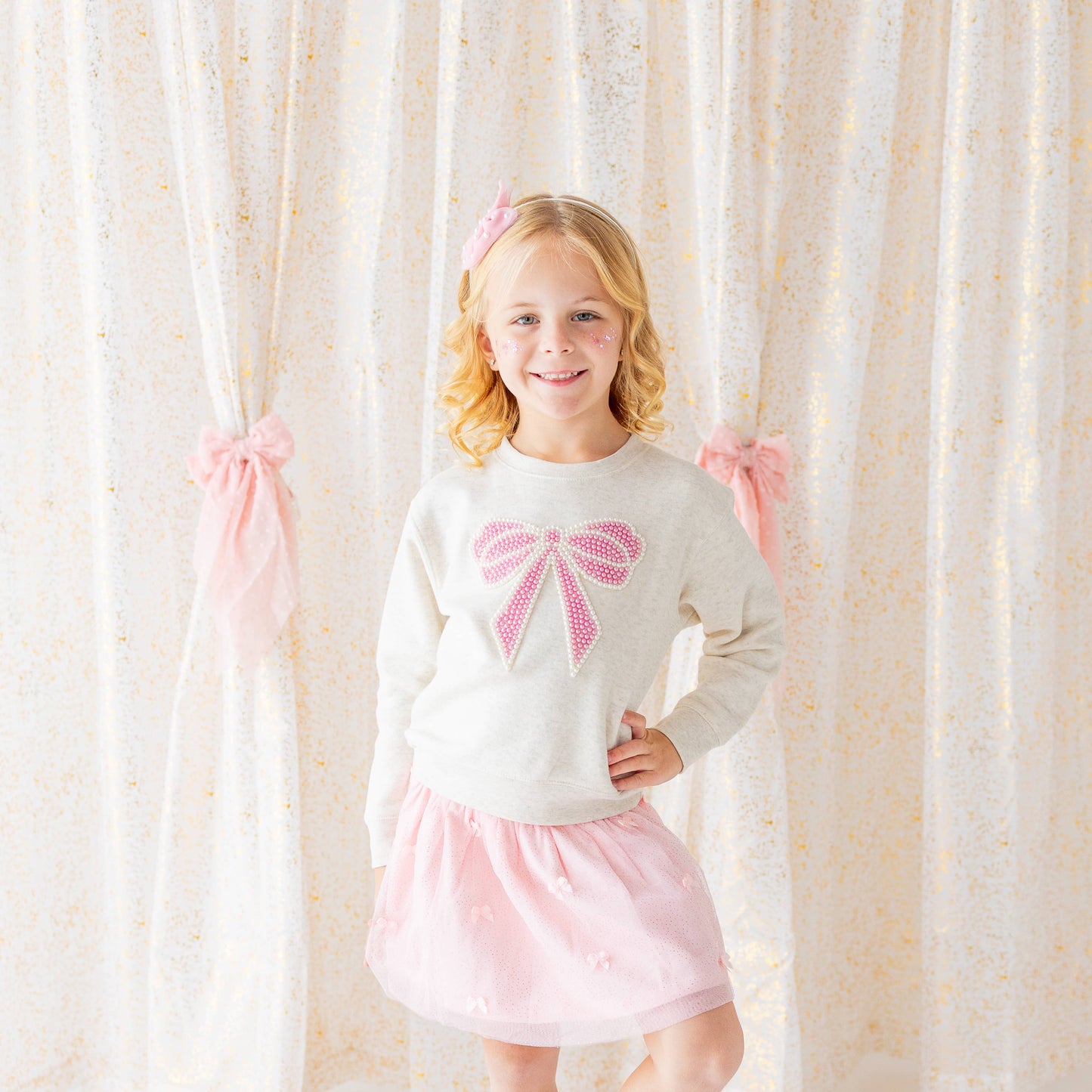 Blush Bows Tutu - Dress Up Skirt - Kids Clothing