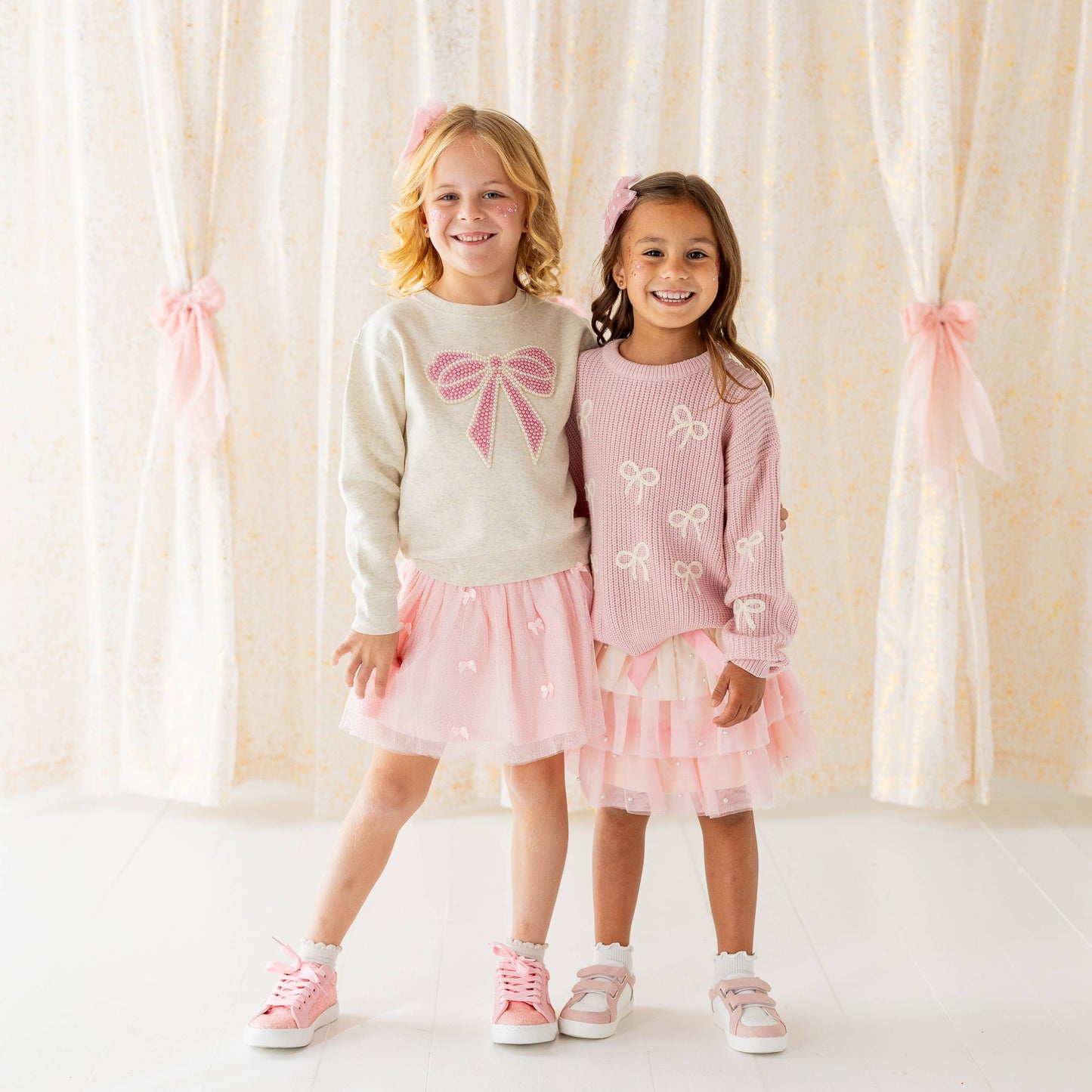Blush Bows Tutu - Dress Up Skirt - Kids Clothing