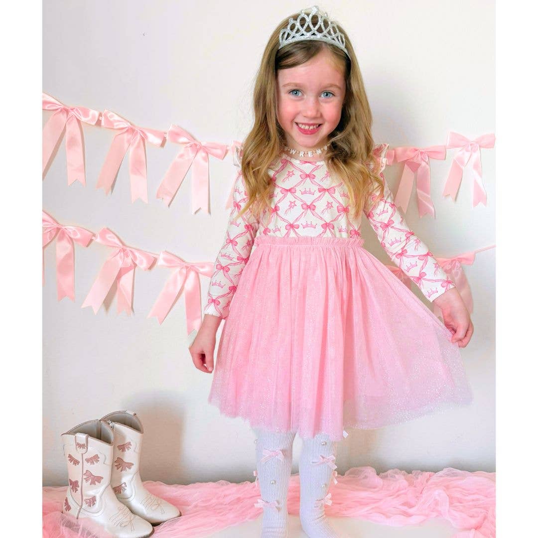 Princess Coquette Long Sleeve Tutu Dress - Girls Clothes