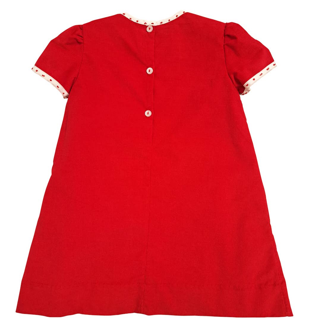 Christmas Red Bows A-line Girl's dress