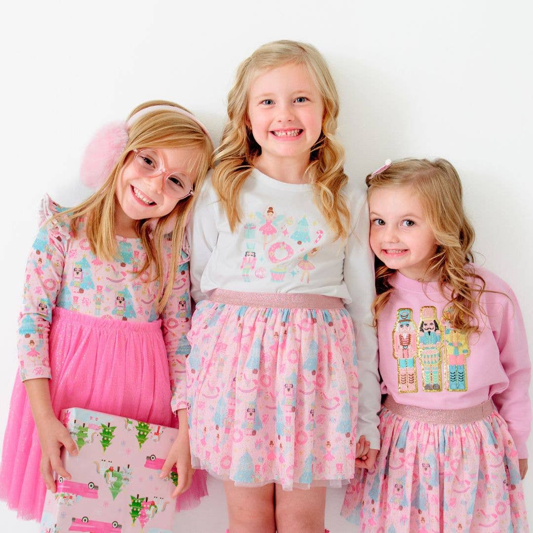 Nutcracker Christmas Long Sleeve Tutu Dress - Kids Christmas