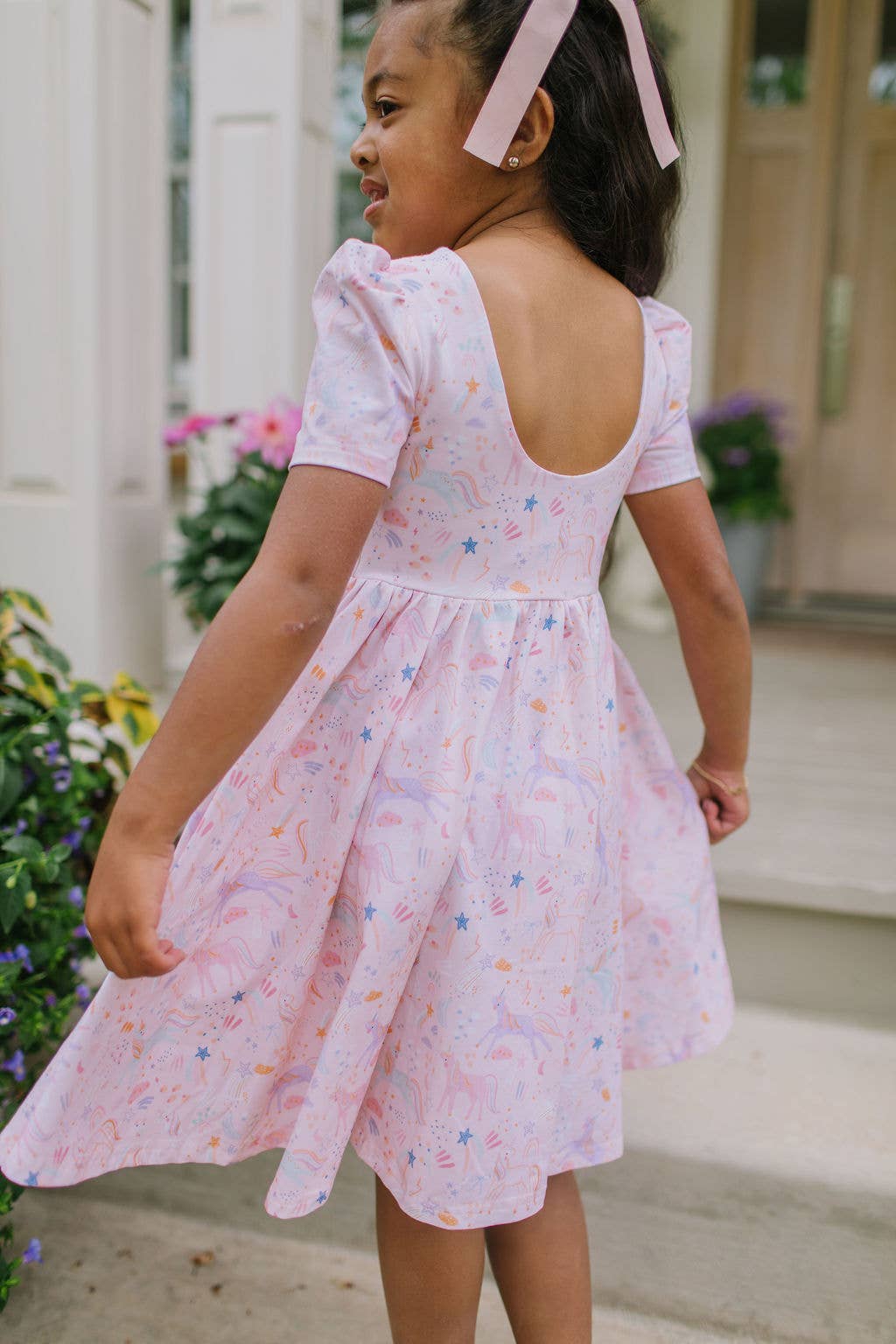 Puff Dress in Dreamy Unicorn