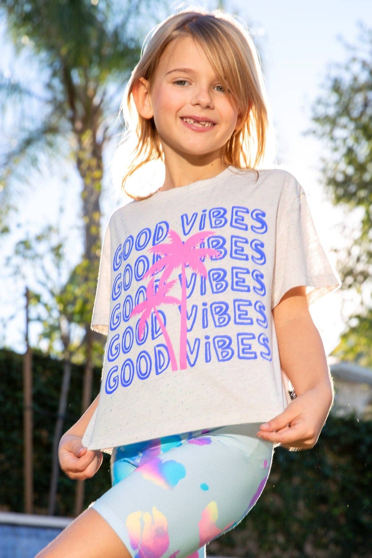 Washed Cotton Drop Shoulder Tee.